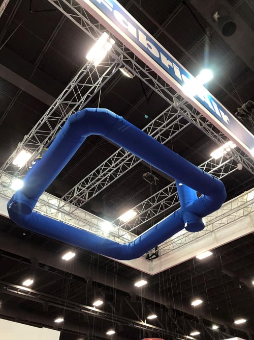 1. Instalación de ductos de aire de tela.